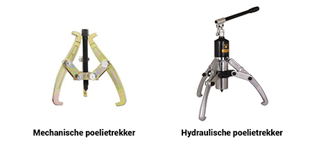 Mechanische poelietrekker of hydraulische poelietrekker