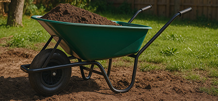 hoeveel zand gaat er in een kruiwagen?