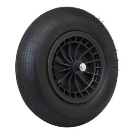 Wheelbarrow wheel 4.80/4.00-8 plastic black rim