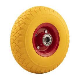 Steekwagenwiel 3.00-4 anti-lek PU (260x85) naafgat Ø20 mm