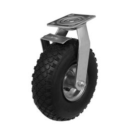 Swivel wheel with brake 3.00-4 pneumatic tire