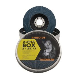 Flap disc 115 K60 5 pieces in a can - RHODIUS