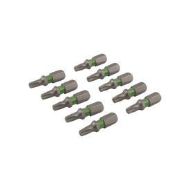 Torx schroefbit 25 mm TX-20 groen 10 stuks