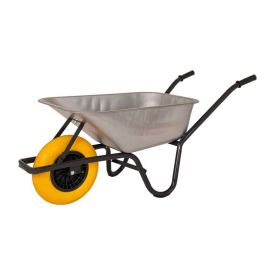 Kruiwagen gegalvaniseerde bak 85 liter anti-lek band