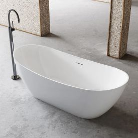 Zaylee Vrijstaand bad 170 x 72 cm wit glanzend ovaal - Wahlbach