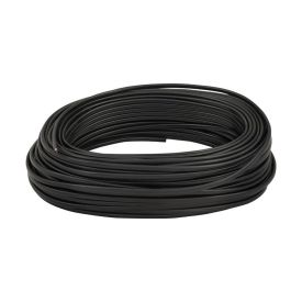 Rol van 50 meter kabel 2 x 0,75 mm² zwart