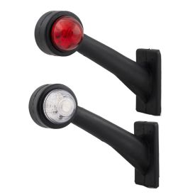 LED breedtelampen set rood/wit 16 cm L+R - TRAILERGEAR