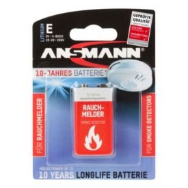 Rookmelder 10 jaar lithium batterij 9 volt