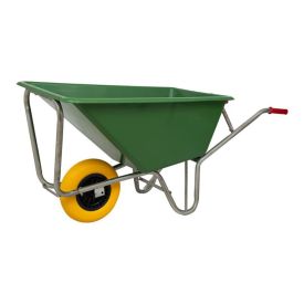 Kruiwagen Poly met antilek band kunststof bak 160 liter 