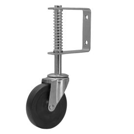 Poortwiel met veer 100 mm draagvermogen 57 kg