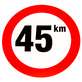 Sticker 45 km