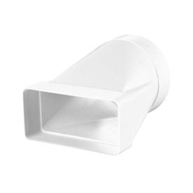 Ventilatiekanaal verloopstuk vlak 110x54 mm > ø100 mm