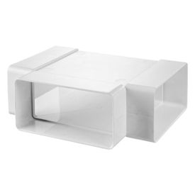 Ventilatiekanaal vlak 220x90 mm t-stuk