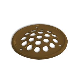 Ventilatierooster rond staal bronskleurig 50 mm