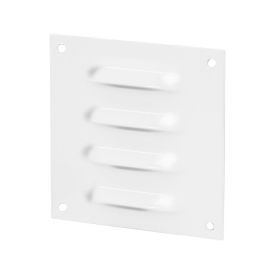 Schoepenrooster aluminium wit 70x70 mm