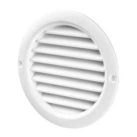Adjustable louvre vent white Ø125 mm