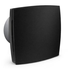 Badlüfter mit nachlauf 100 mm mattschwarz LEISE