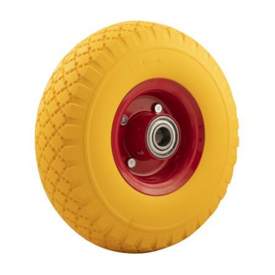 Steekwagenwiel 3.00-4 anti-lek PU (260x85) naafgat Ø20 mm
