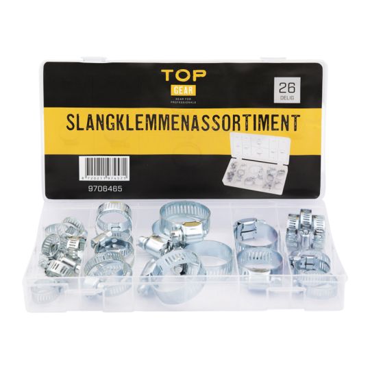 Slangklemmen assortiment 26-delig - TOPGEAR