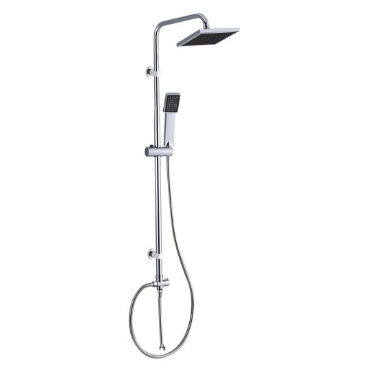Hoofd-/handdoucheset chroom met omstel