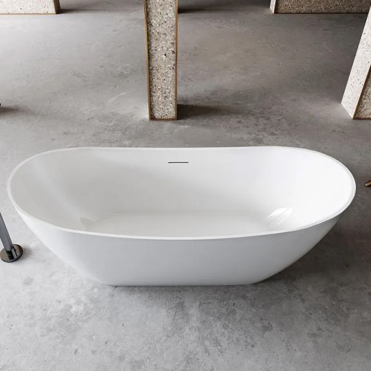 Zaylee Vrijstaand bad 170x72 cm glanzend wit ovaal - WAHLBACH