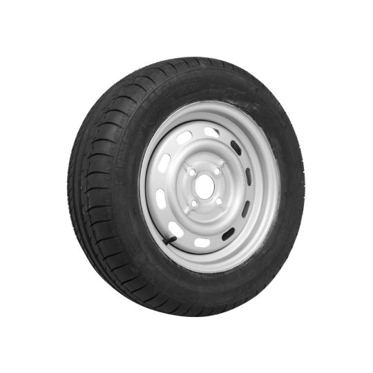 Compleet aanhanger wiel 185/65R14 steek 4x100 coverband