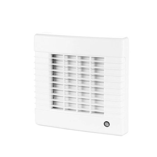 Badkamer ventilator vochtsensor/timer ø100 mm wit Louvre