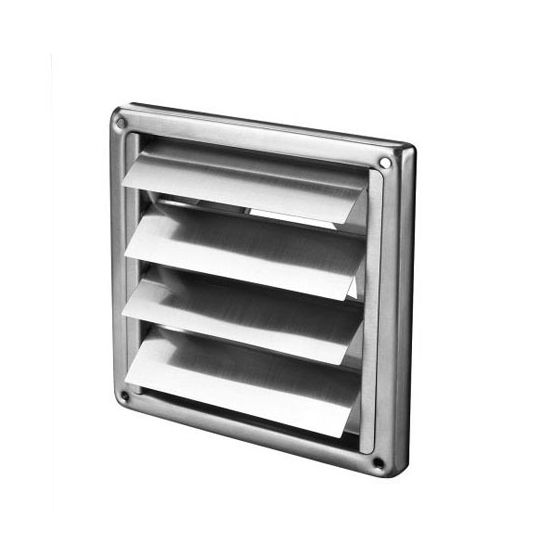 Rooster RVS met lamellen Ø125 mm - ACTIE