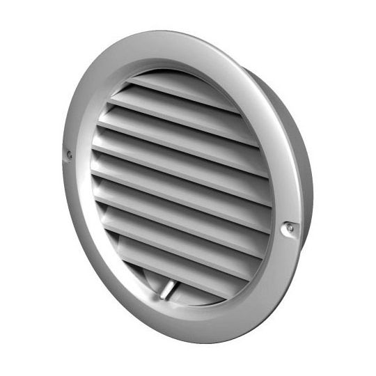Schuifrooster rond wit Ø 100-150 mm