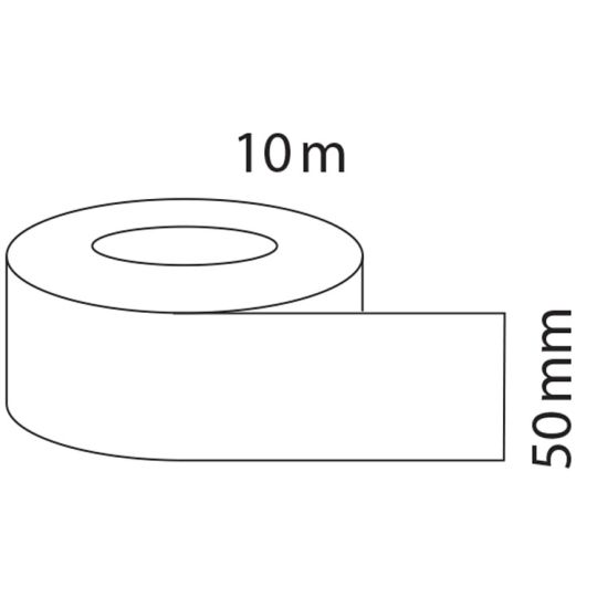 Afdichtingstape 10 meter pvc wit