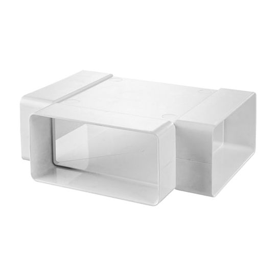 Ventilatiekanaal vlak 220x90 mm t-stuk