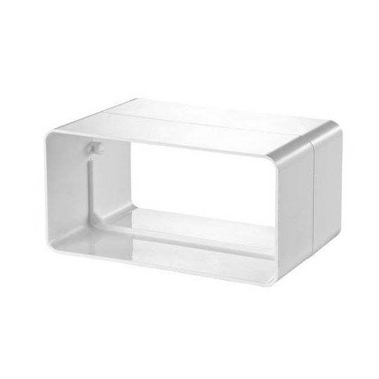 Ventilatiekanaal vlak 220x90 mm kanaalverbinder