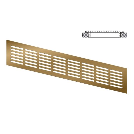 Ventilatierooster aluminium 400x80 mm