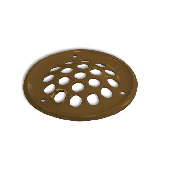 Ventilatierooster rond staal bronskleurig 50 mm