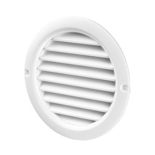 Schuifrooster rond wit Ø 100 mm