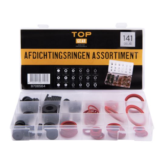 Afdichtingsringen assortiment 141-delig - TOPGEAR