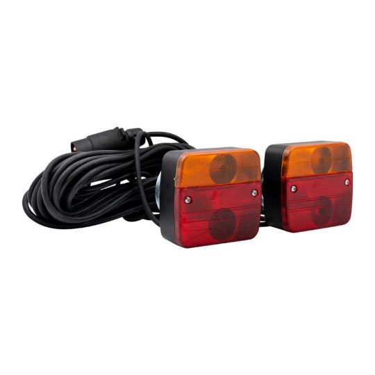 Verlichtingsset 7-polig - 12 m kabel met magneet TRAILERGEAR