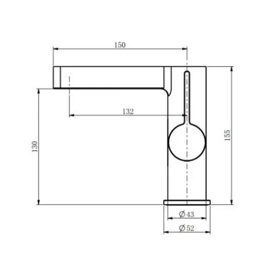 Wastafelkraan met display chroom QMIX300 - WAHLBACH