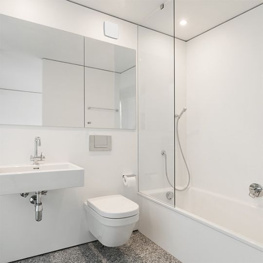 Badkamer ventilator vochtsensor/timer ø125 mm Silent